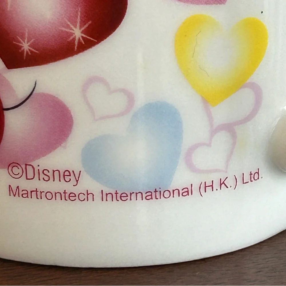 DISNEY MINNIE MOUSE Coffee/Tea Mug with Lid Hearts Colourful - Picture 5 of 9
